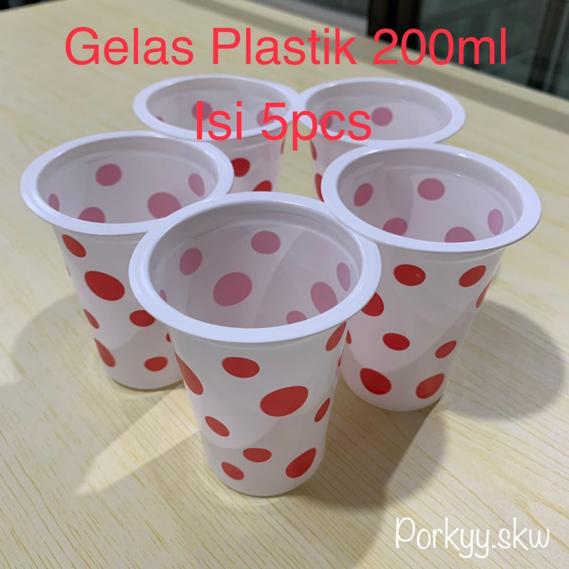 Jual Gelas Plastik Bola Bola Cup Plastik Motif Polkadot 200 Ml 5pcs Shopee Indonesia 5902