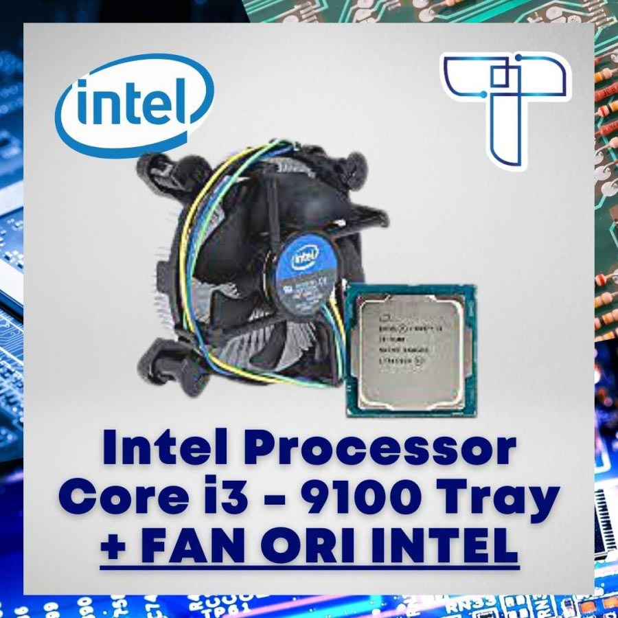 Jual Intel Core i3 9100 Tray 9100 Processor + Fan Original - 3.60 GHz ...
