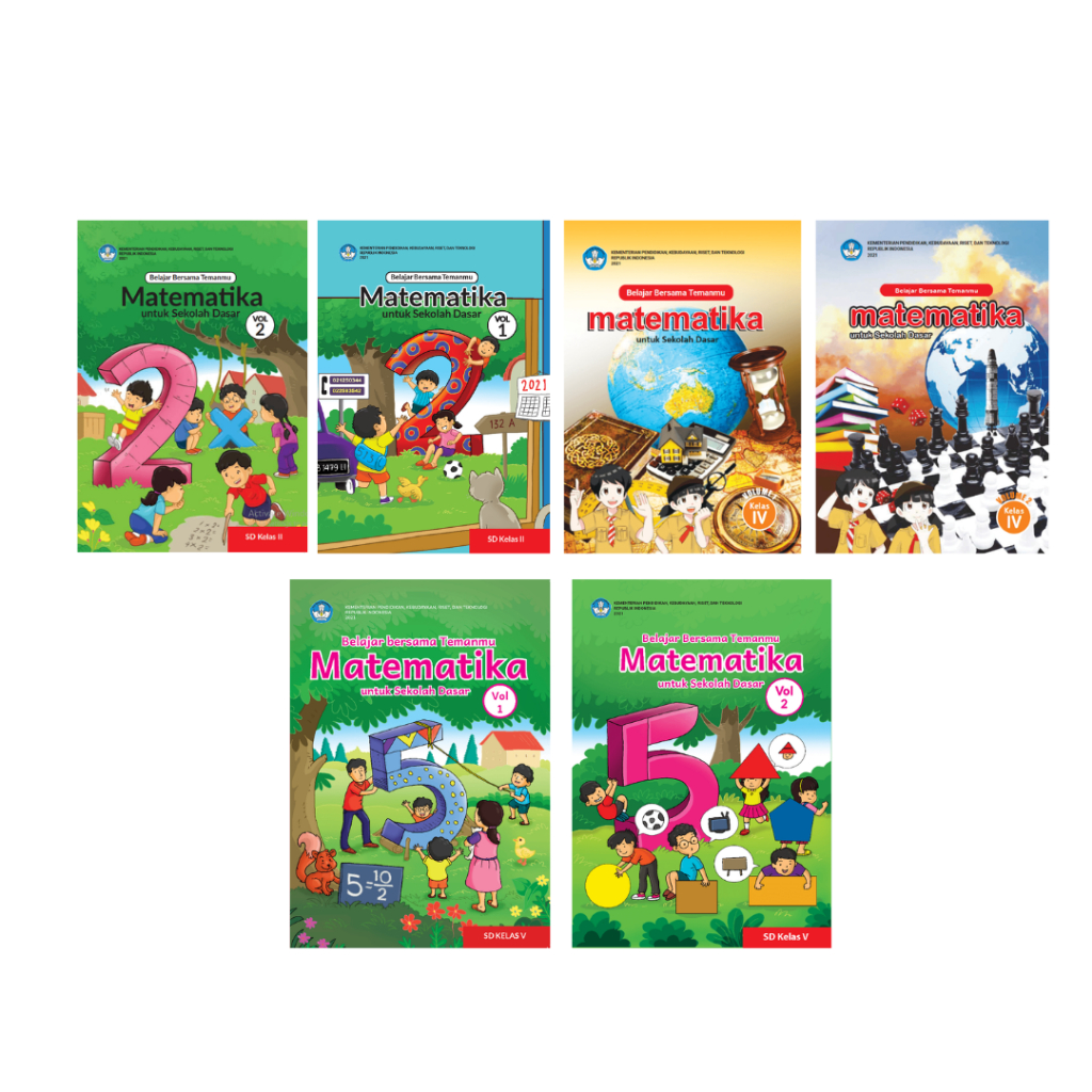 Jual Buku Siswa Matematika Volume 1 dan 2 Kurikulum Kemerdekaan SD ...