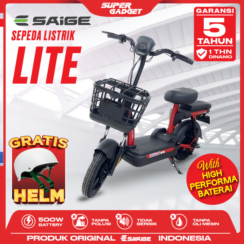 Jual Saige Ledy Lite Sepeda Listrik Mopit Selis V Ah V Ah Garansi Resmi Shopee