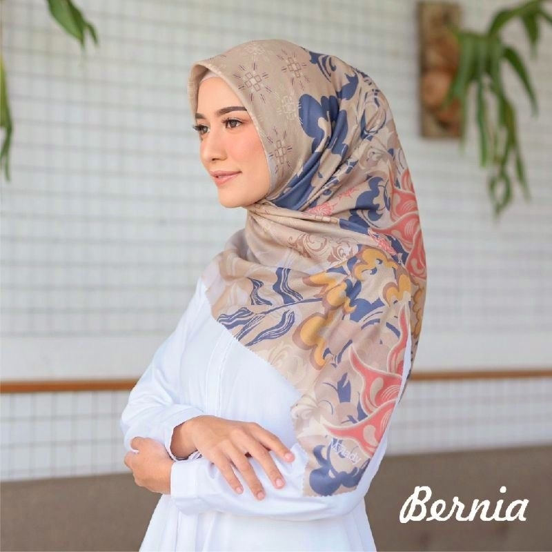 Jual VOAL MOTIP BUNGA HARAPAN / HIJAB SEGIEMPAT MOTIP / JILBAB PREMIUM ...