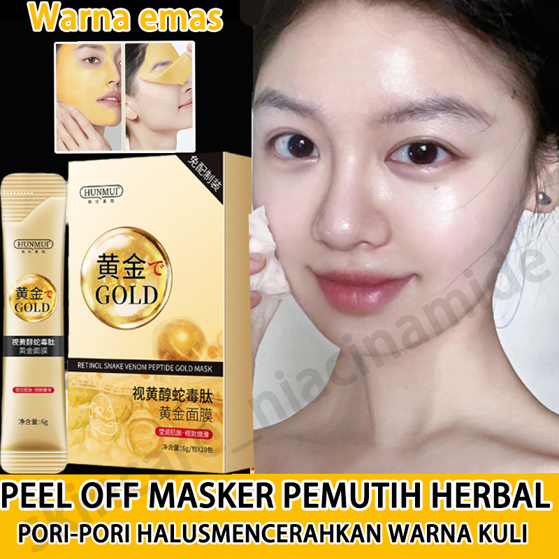 Jual Retinol Masker Gold Peel Off Masker Anti Aging Collagen Dan Flek