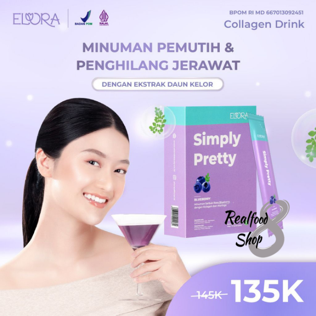 Jual Elora Collagen Drink 12 Sachet Glutathione Pemutih Kulit Glowing