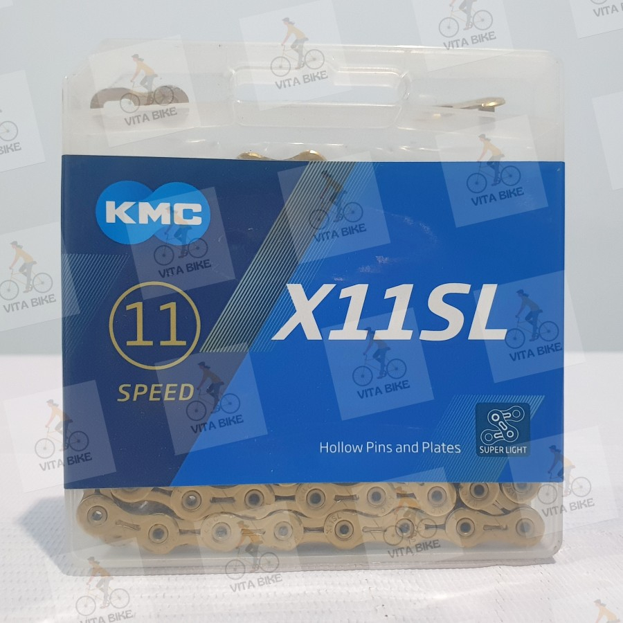 KMC X11SL Gold 116 Link Chain With Missing Link – 11-Speed, For Mountain & Road Bikes - View #6