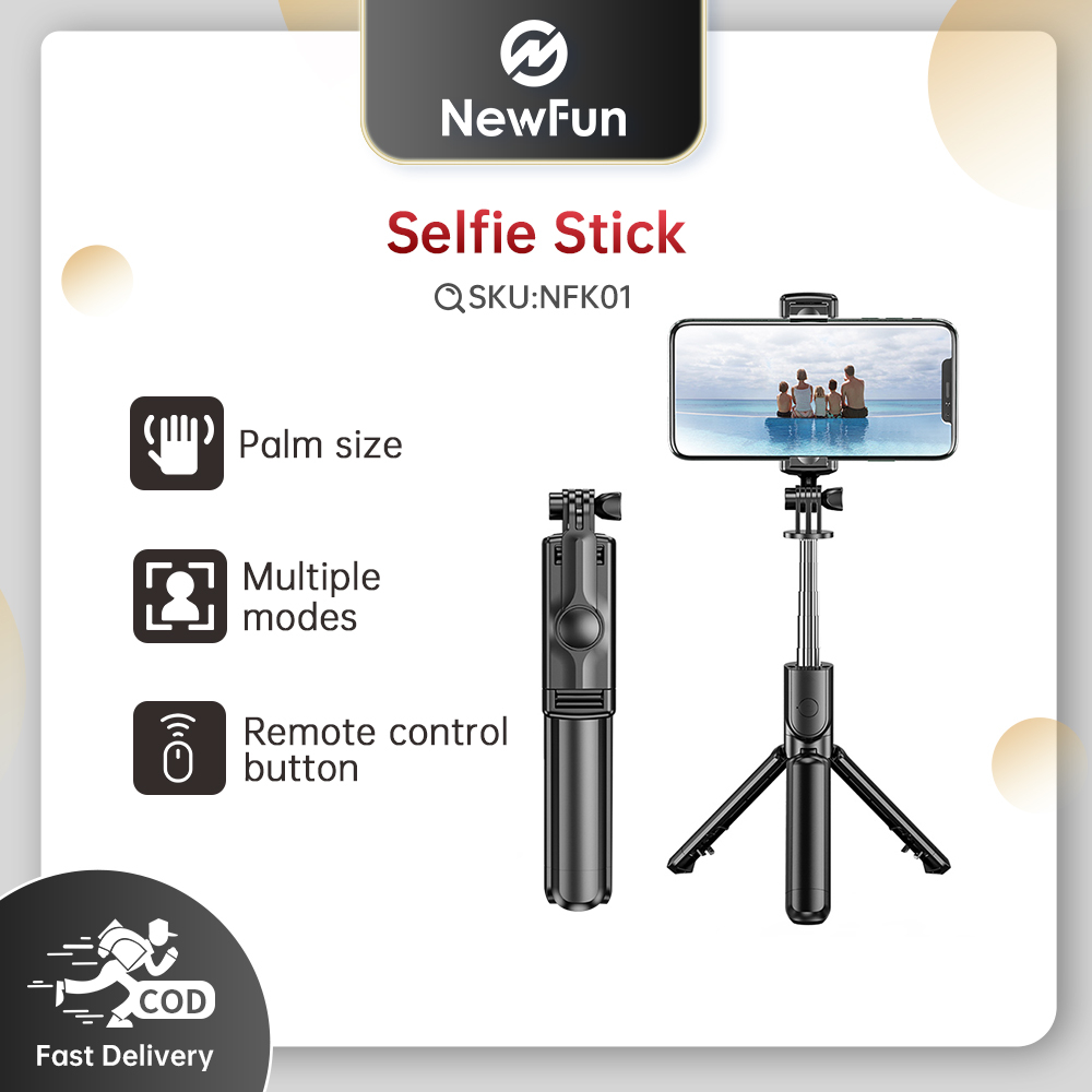 Jual Newfun Tongsis Tripod Tongsis Bluetooth Tongsis Hp 3 In 1 Remot