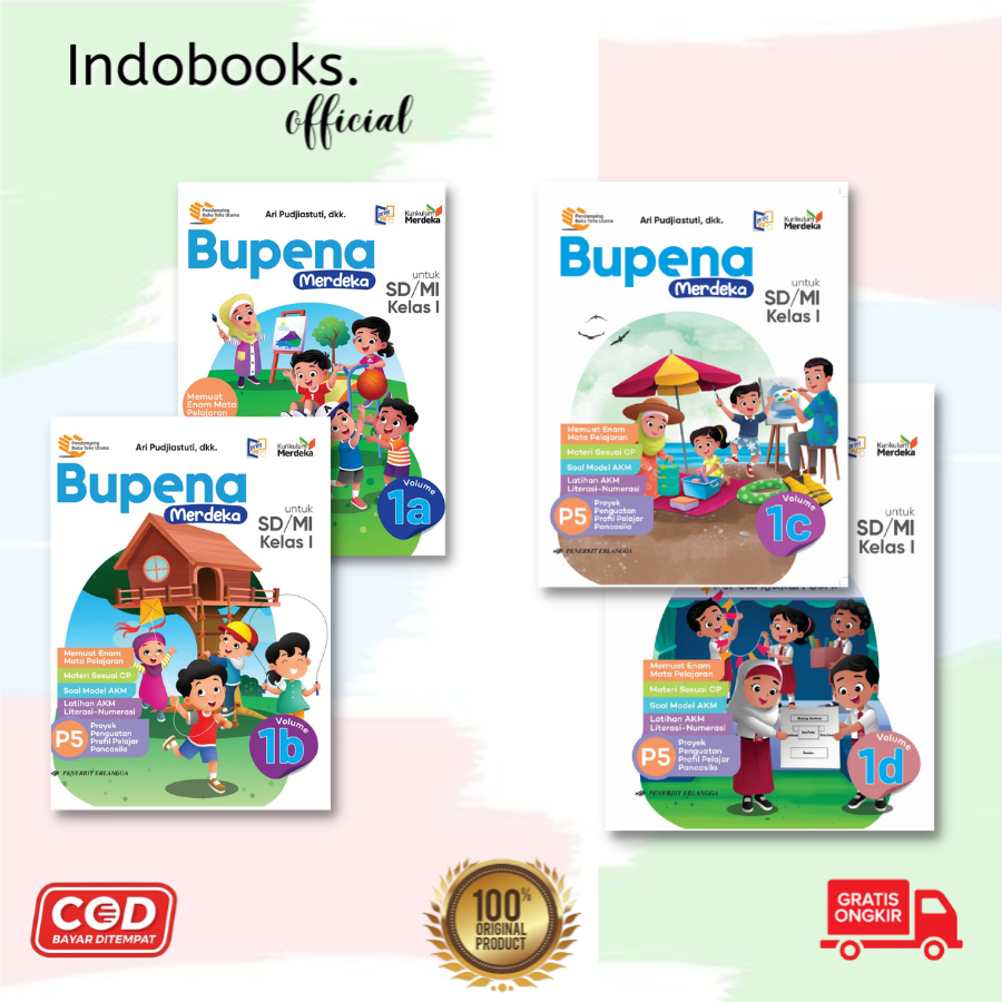 Jual BUPENA MERDEKA SD KELAS 1A,B,CD KURIKULUM MERDEKA | Shopee Indonesia