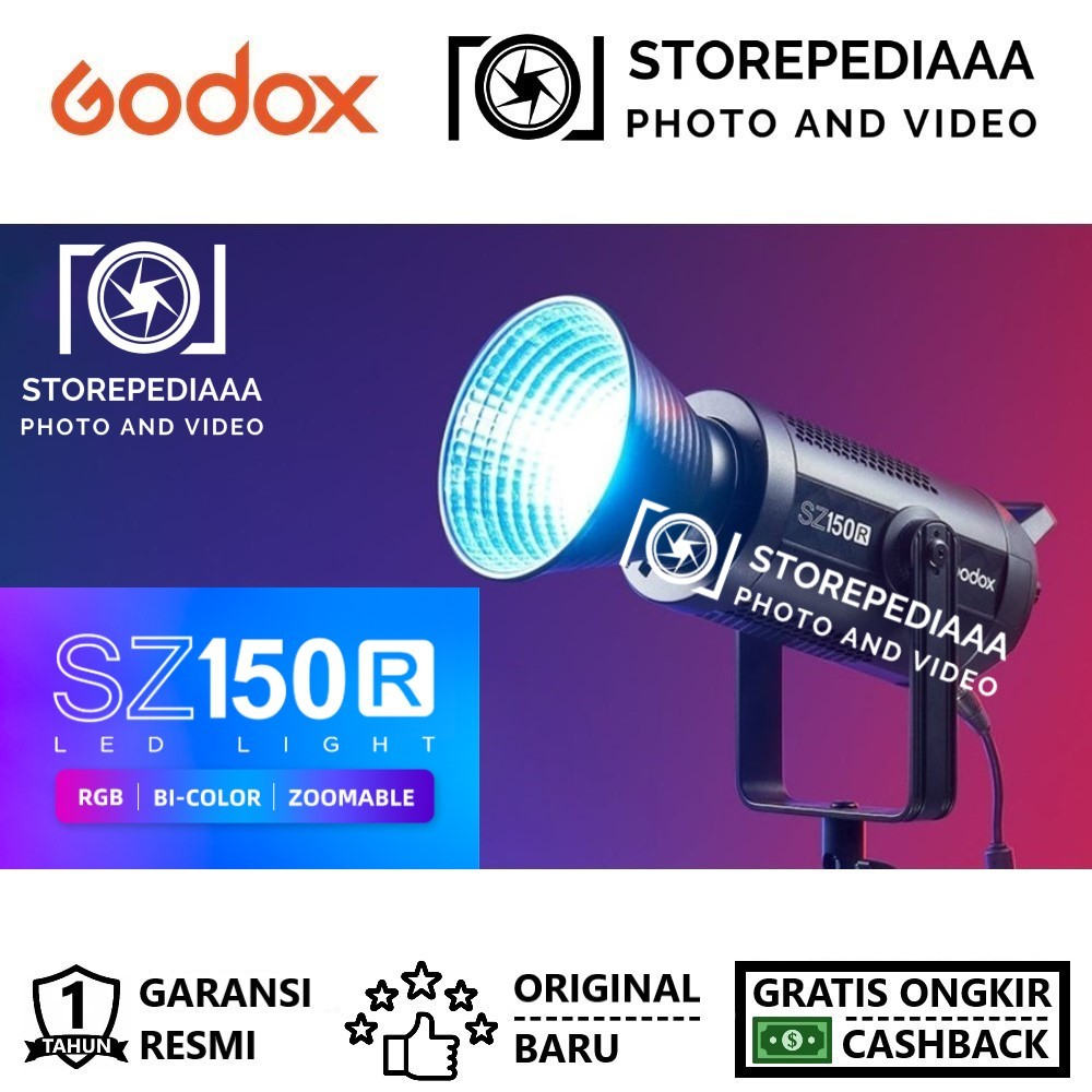 Jual Godox SZ150R Zoom RGB BiColor LED Light SZ 150R SZ150 R Shopee