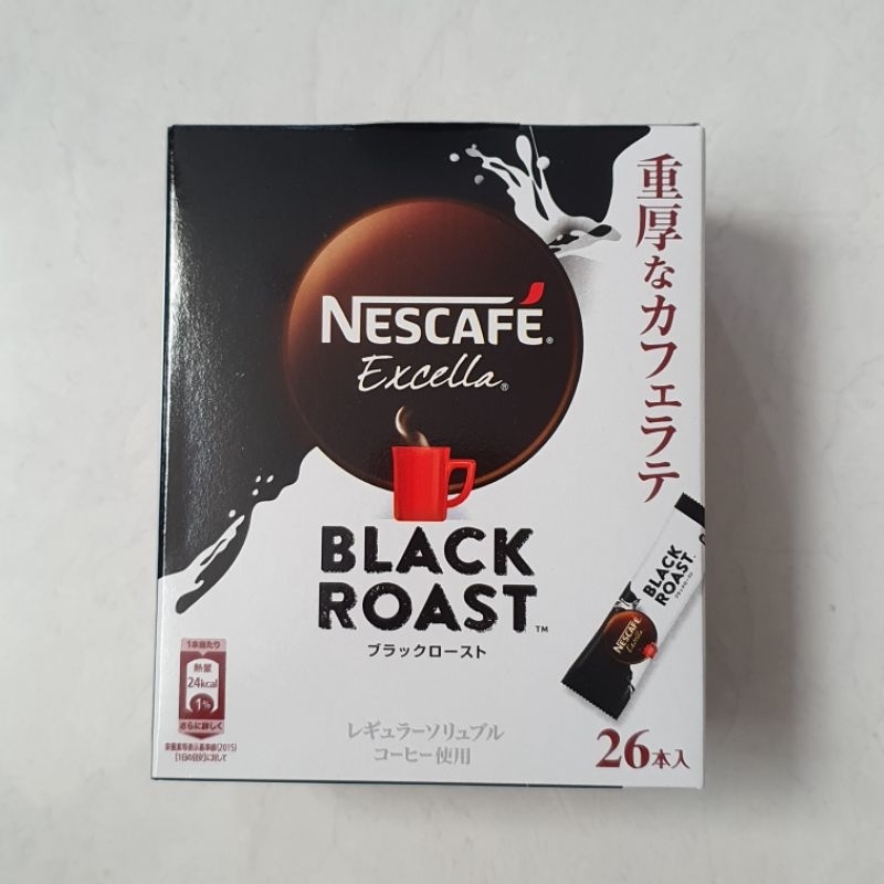 Jual Nescafe Excella Black Roast Cafe Latte (1 dus isi 26 sticks ...