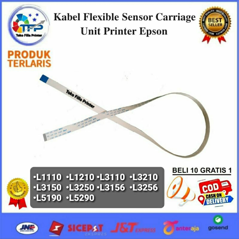 Jual Kabel Flexible Sensor Carriage Unit Printer Epson L1110 L1210 L3110 L3210 L3150 L3250 L3156 5000