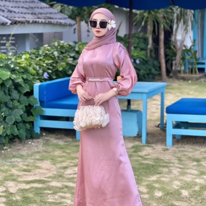 Jual RANJANI DRESS MAXMARA SILK DRESS KONDANGAN GAUN PESTA BUSANA