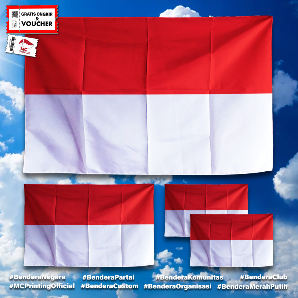 Jual Bendera Merah Putih X Cm Bahan Satin Peles Shopee Indonesia