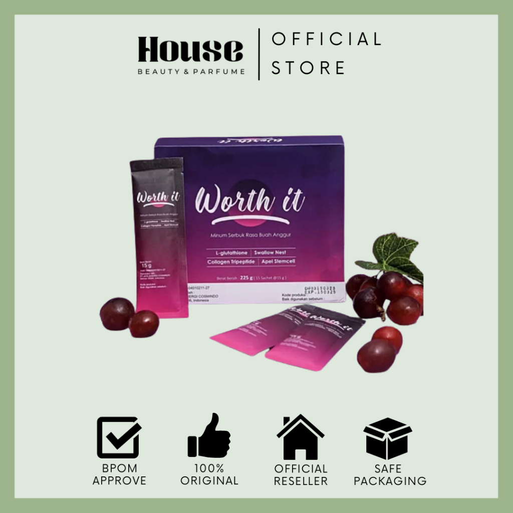 Jual WORTH IT COLLAGEN DRINK (15 Sachet) Shopee Indonesia