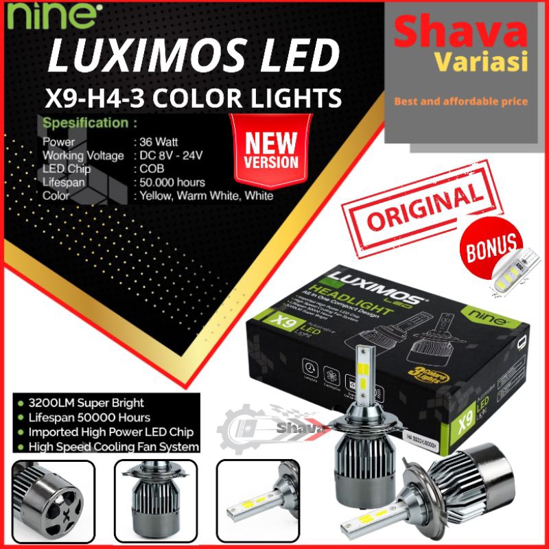 Jual Lampu Led Mobil H Cob X Luximos Warna Putih Kuning Warm