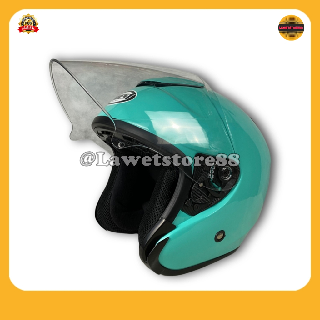 Jual Helm Sepeda Motor Half Face Priest Kyoto Solid Whitte Black Pink