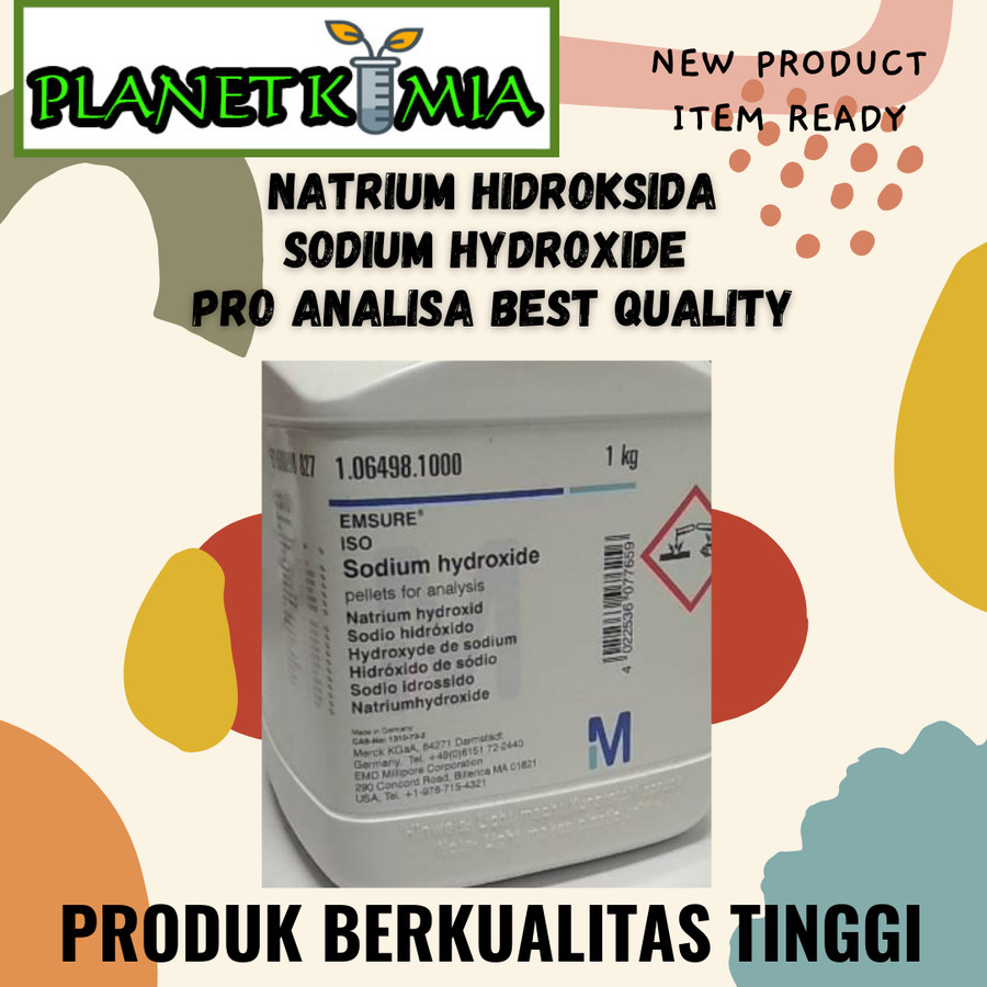 Jual Sodium Hydroxide Natrium Hidroksida Planet Pro Analisa Merck 10