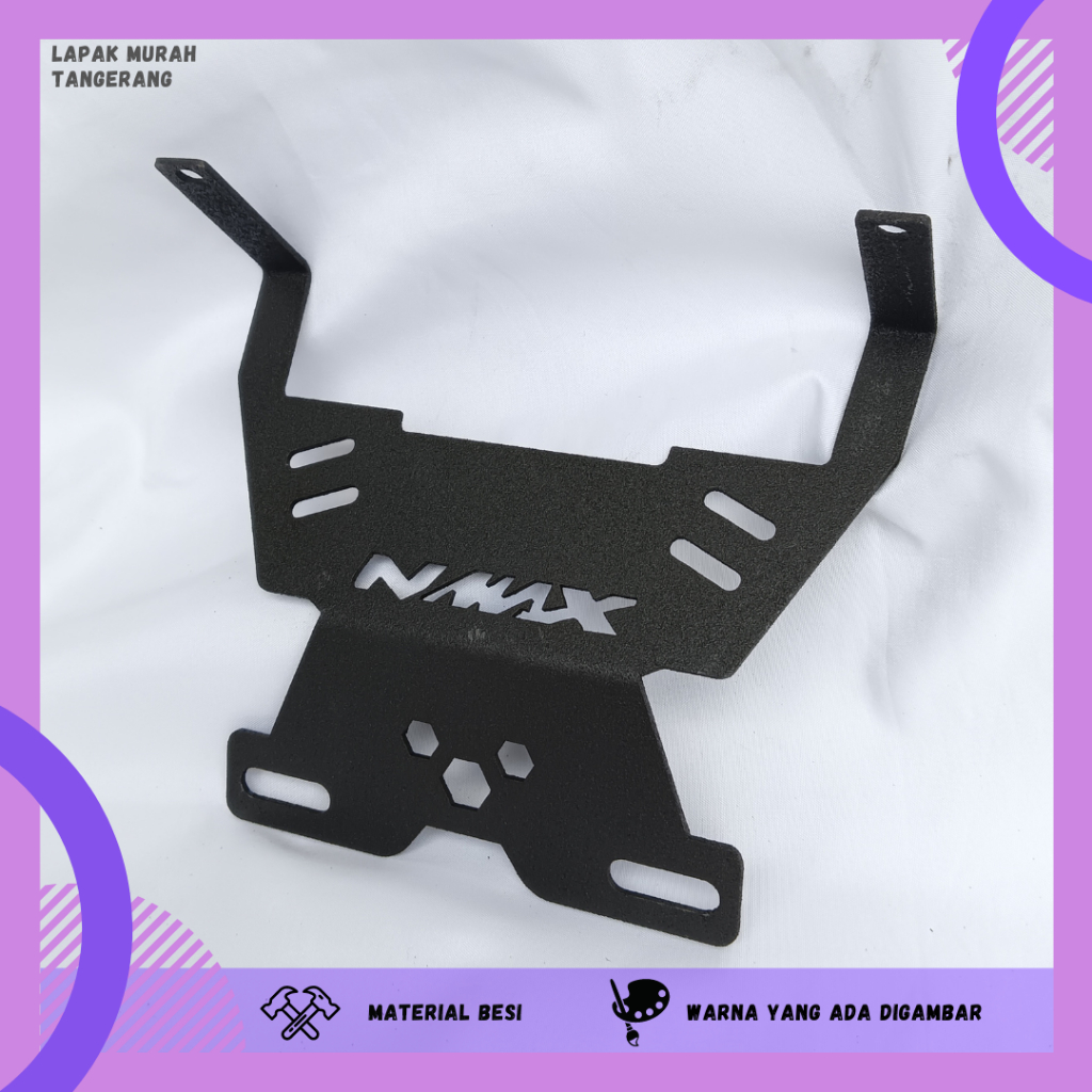 Jual Breket Plat Nomor Nmax Lama Hitam Besi Bracket Braket Nopol Nmax Old Shopee Indonesia