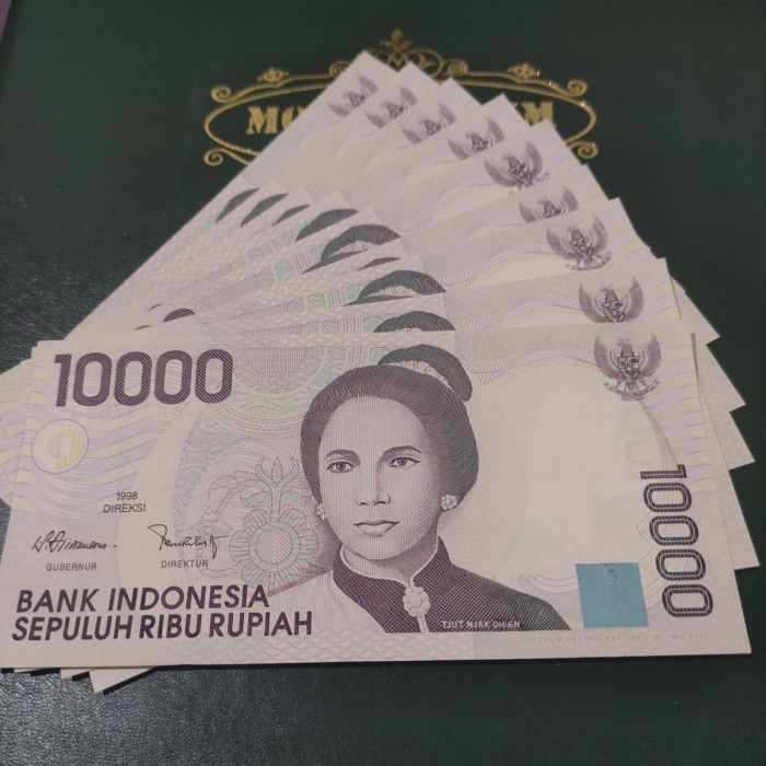 Jual Uang Kuno 10000 Rupiah Cut Nyak Dien 1998 Unc Gress Shopee Indonesia