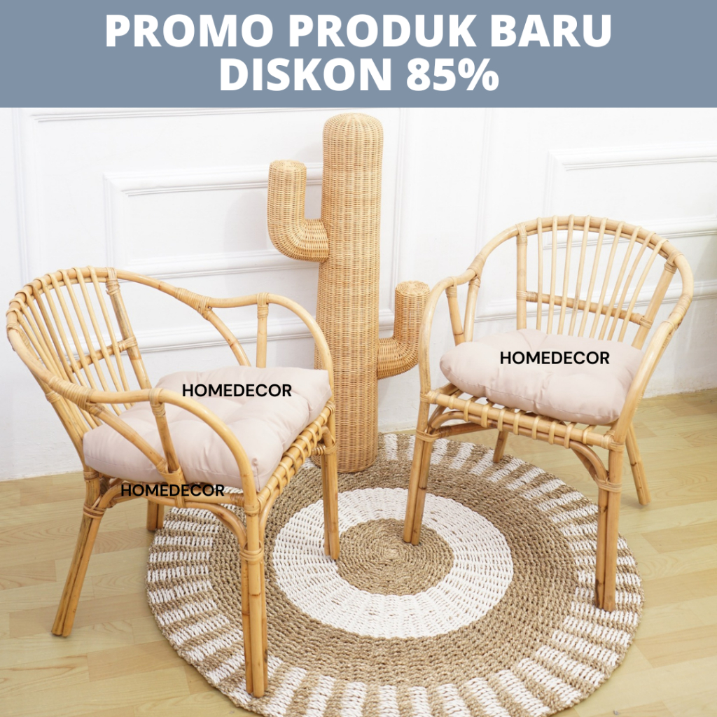 Jual Kursi Teras Rotan Dan Bantal Full Untuk Dewasa Kualitas Export Kursi Santai Minimalis 9004