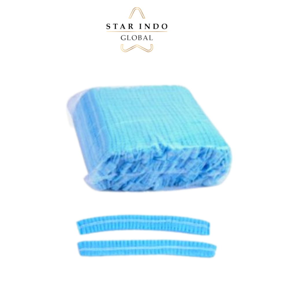 Jual STAR INDO - Hair Net Diposable Cap Blue Penutup Kepala Rambut ...