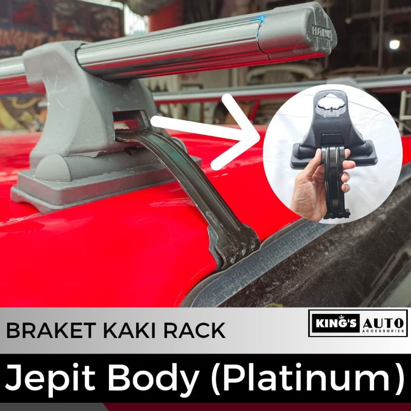 Jual King's - Braket Kaki Rack Bagasi Mobil Model Jepit Platinum ...