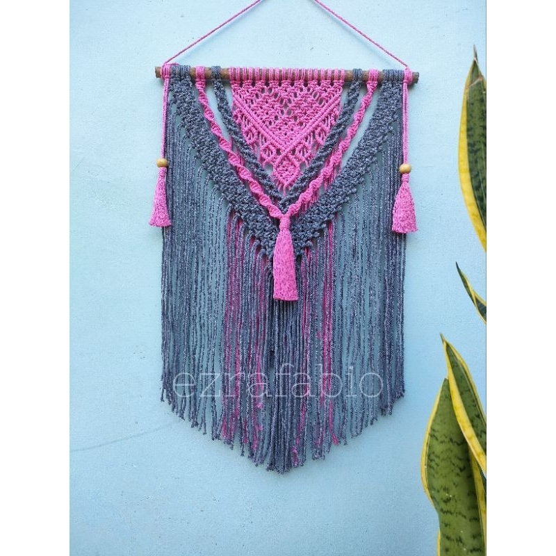 Jual Macrame Wall Hanging Dekorasi Dinding 50x75cm | Shopee Indonesia