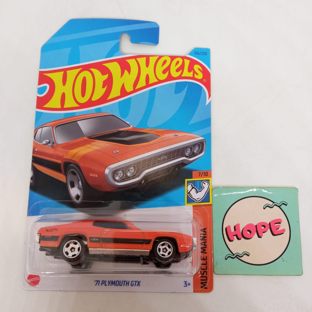 Hot Wheels '71 Plymouth GTX – Muscle Mania Serie 7/10, Orange, Modell 166/250