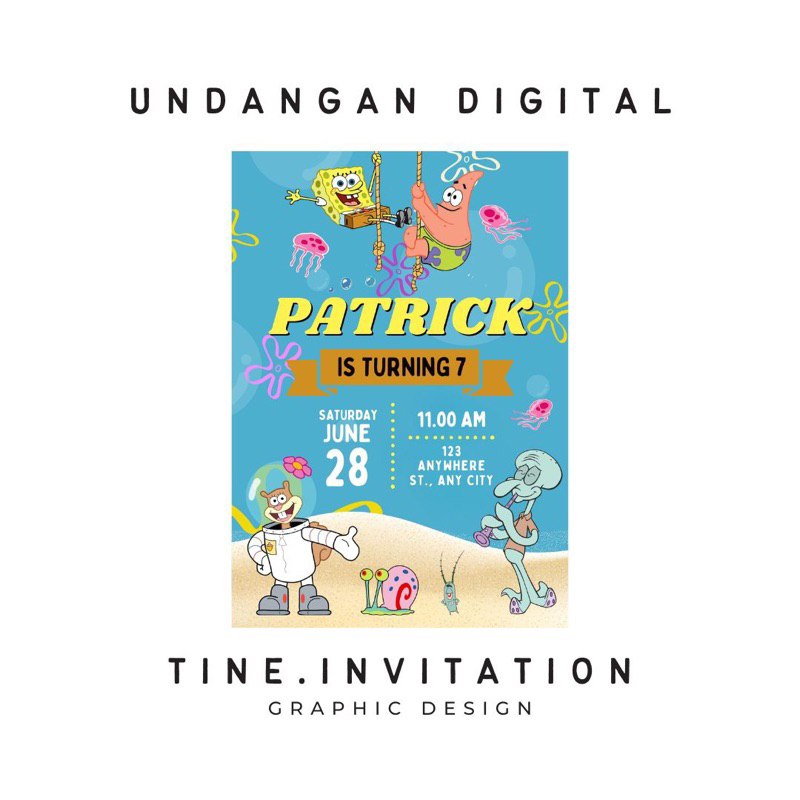 Jual undangan ulang tahun digital (nickelodeon cartoon) | Shopee Indonesia