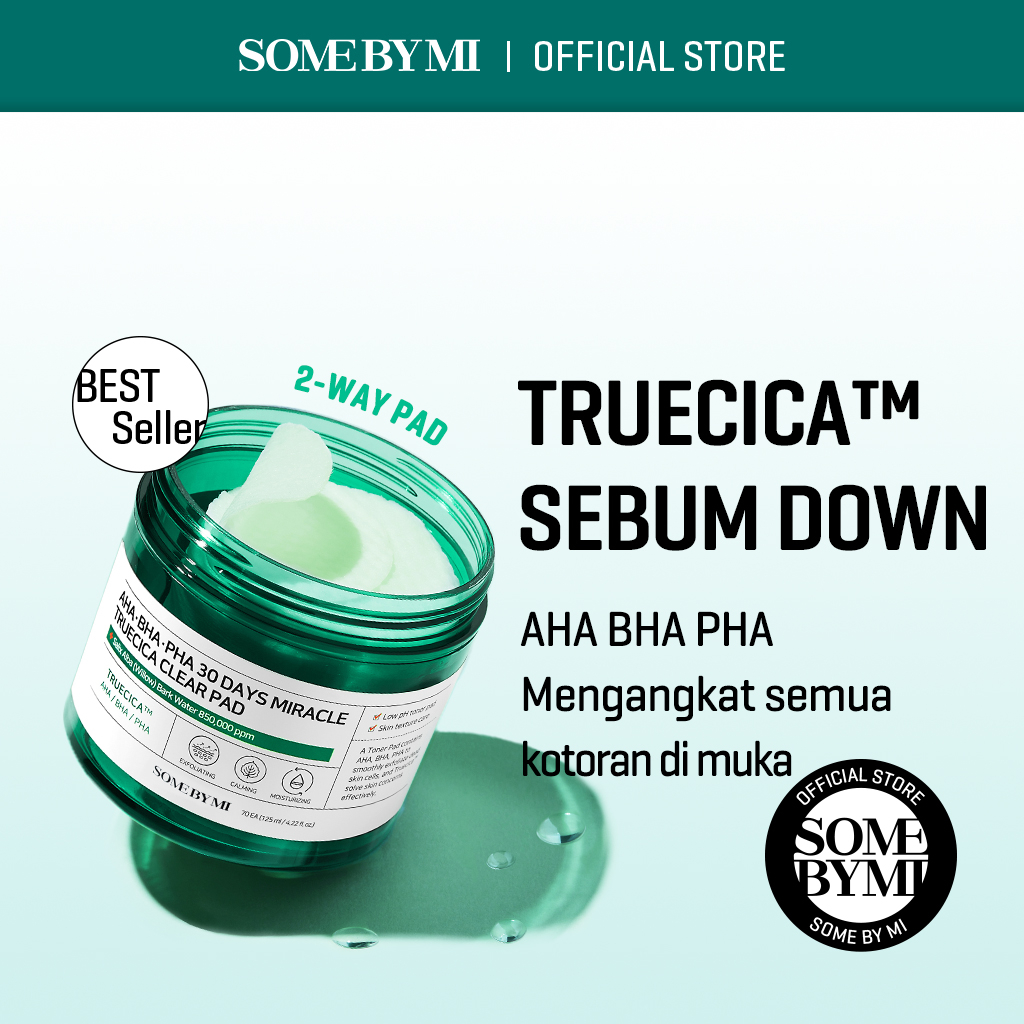 Jual SOME BY MI Aha Bha Pha 30 Days Miracle Truecica Clear Pad / Kapas ...