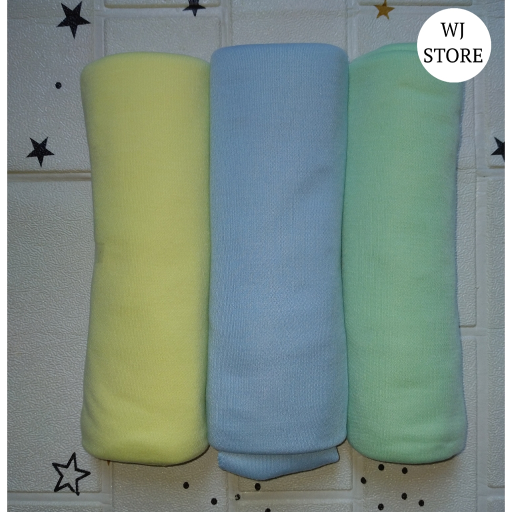Jual 3pcs Pernel Bayi Bedong Bayi Seri Warna Polos Muda Ukuran 90x110 ...