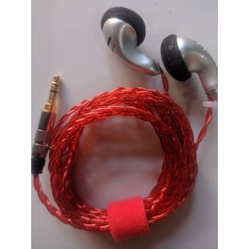Jual Earbud Recable Custom Merah | Shopee Indonesia
