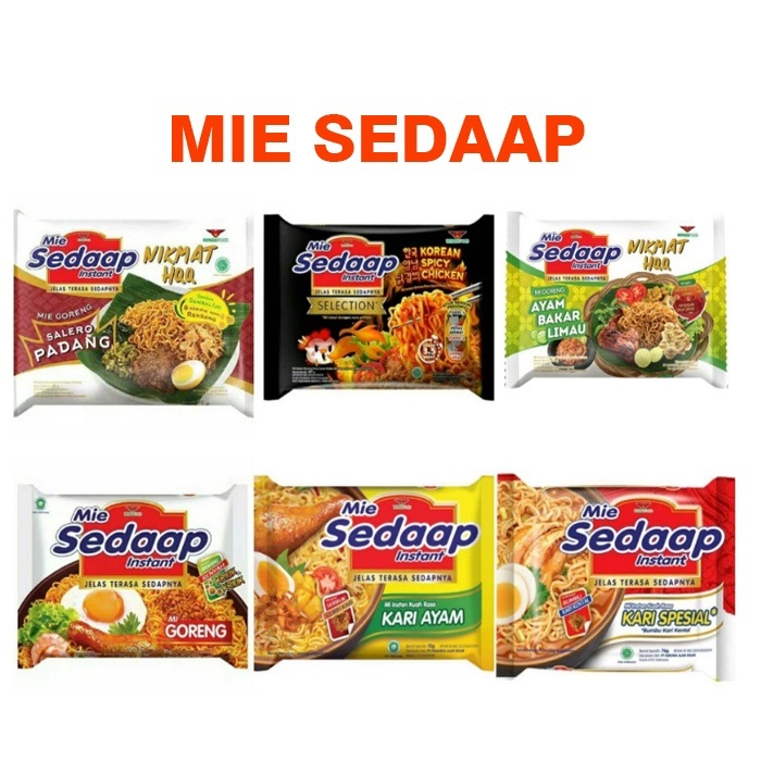 Jual Mie Sedaap Mie Sedaap All Varian Goreng Dan Kuah Shopee Indonesia