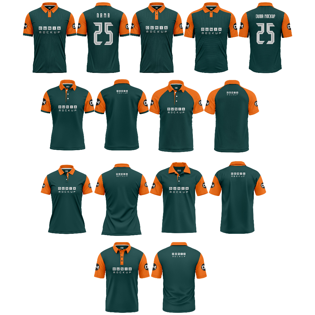 Jual Mockup Jersey Kerah SS - Corel DRAW (Produk Digital) | Shopee