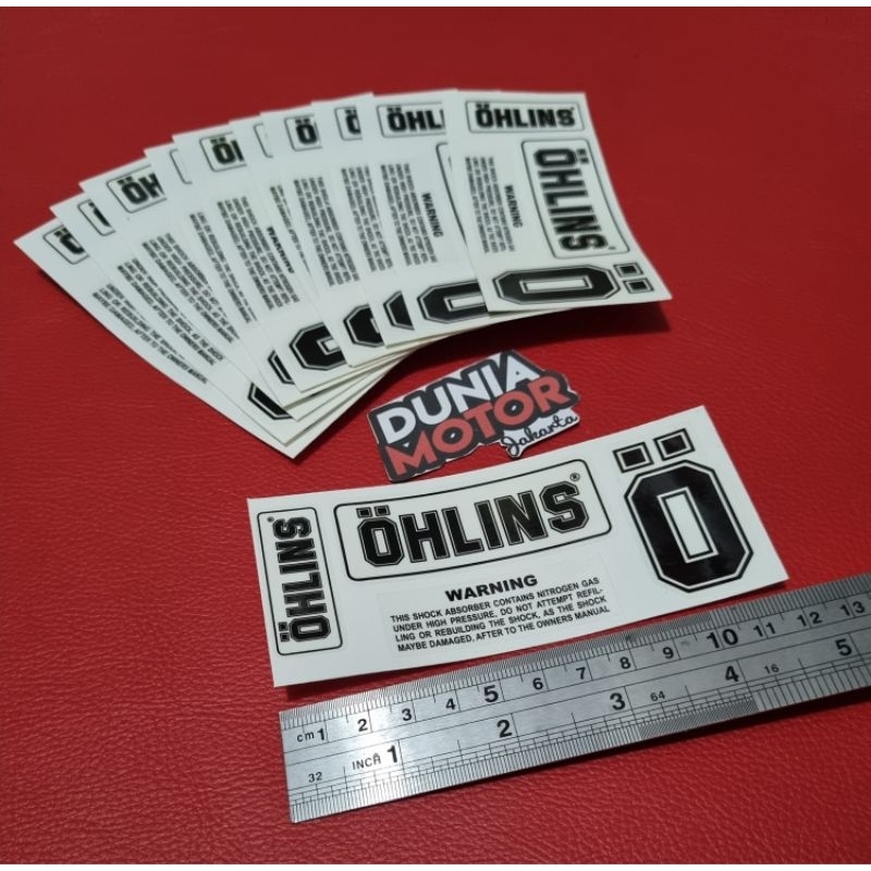 Jual Sticker ohlins transparan stiker ohlins sticker pack ohlins ...