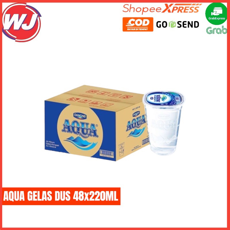 Jual AQUA GELAS DUS 48X220ML Shopee Indonesia