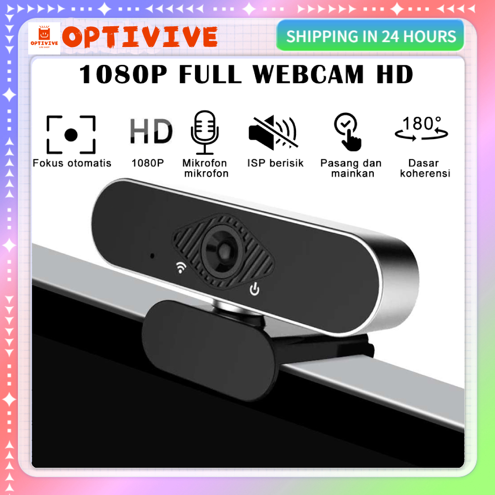 Jual OPTIVIVE Ready Stock [COD] Webcam Laptop 1080P USB Kamera PC 4K ...