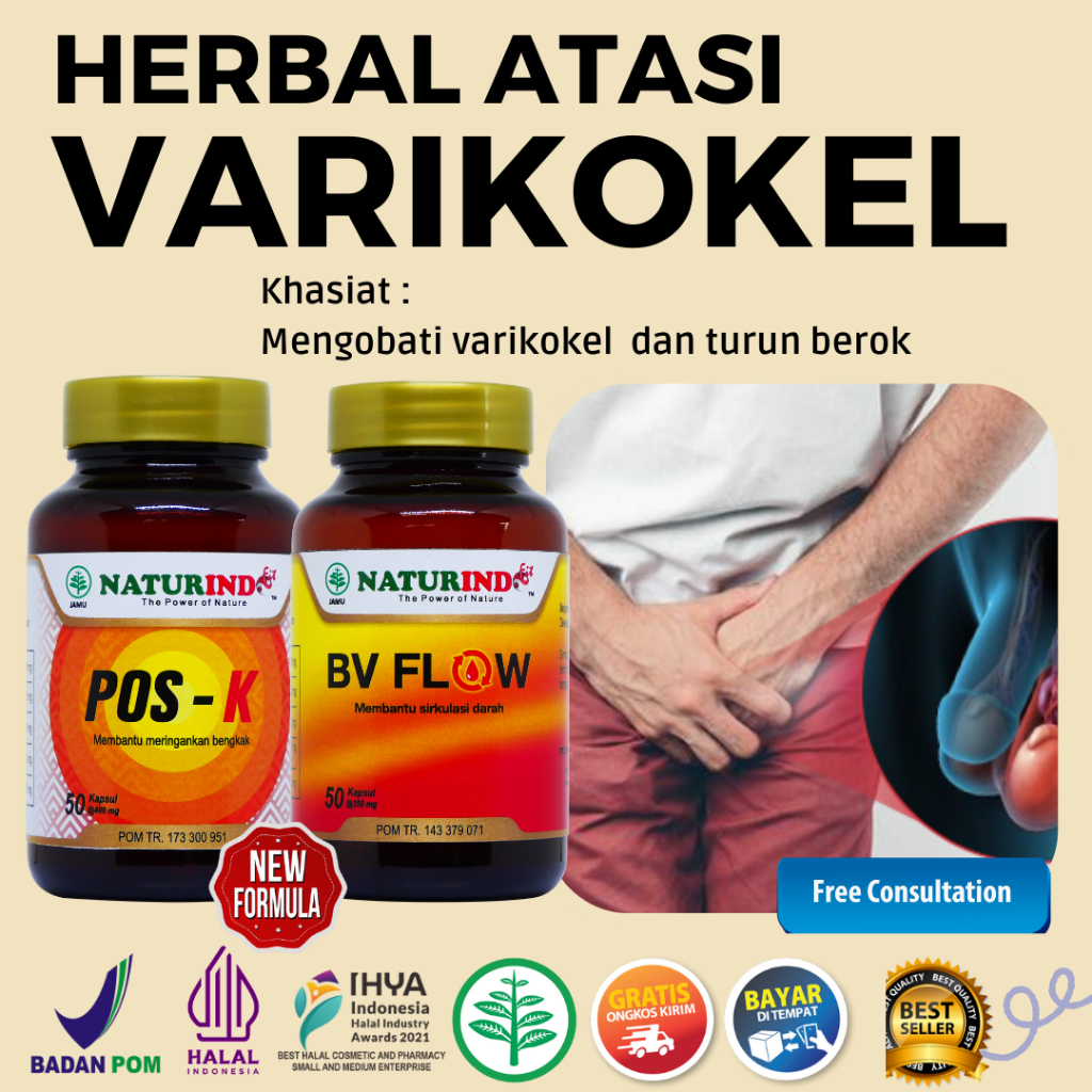 Jual Obat Varikokel Varises Bengkak Buah Zakar Benjolan Nyeri Testis Turun Posk Bv Flow