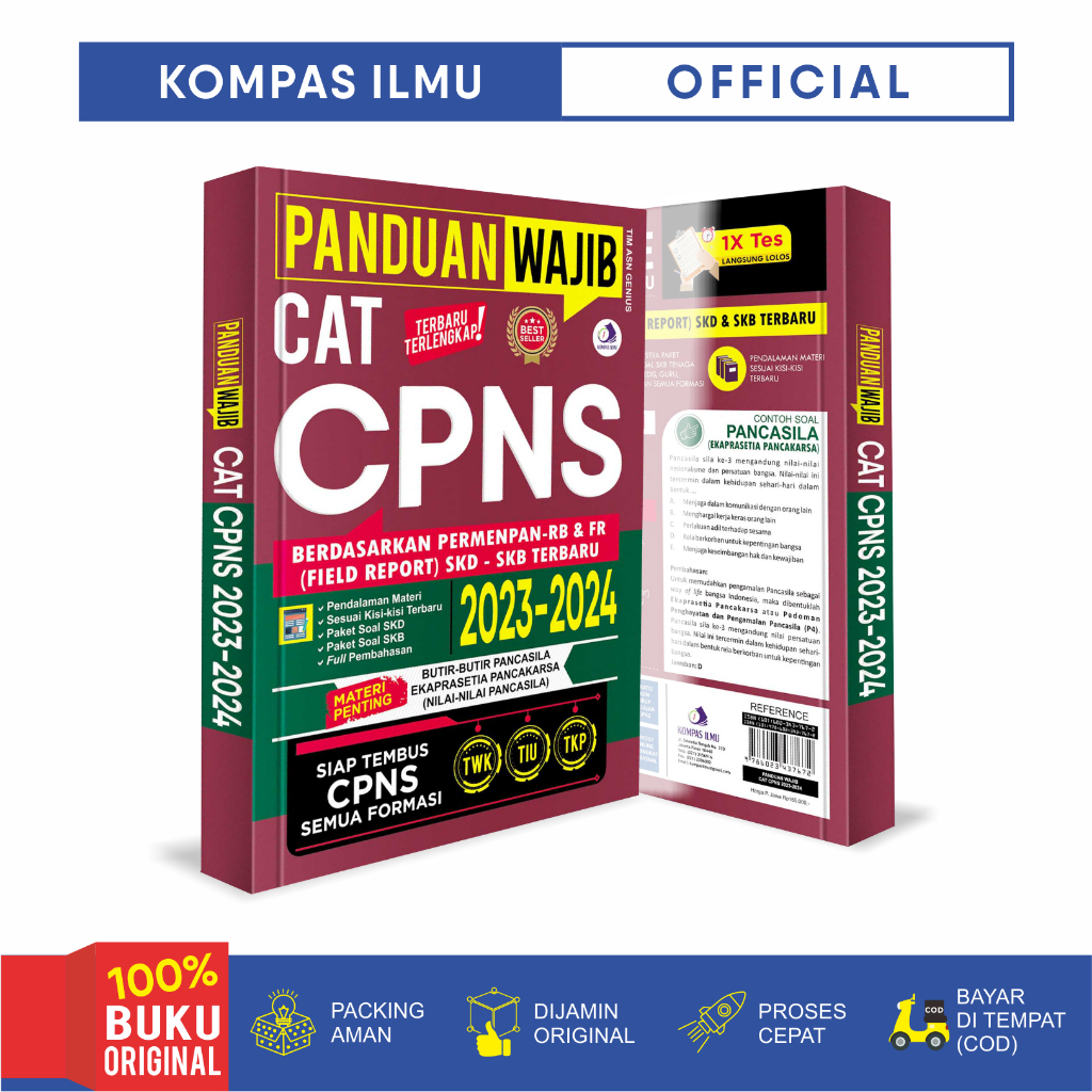 Jual Buku PANDUAN WAJIB CAT CPNS 2023- 2024 SKB SKD TERUPDATE (Kompas ...