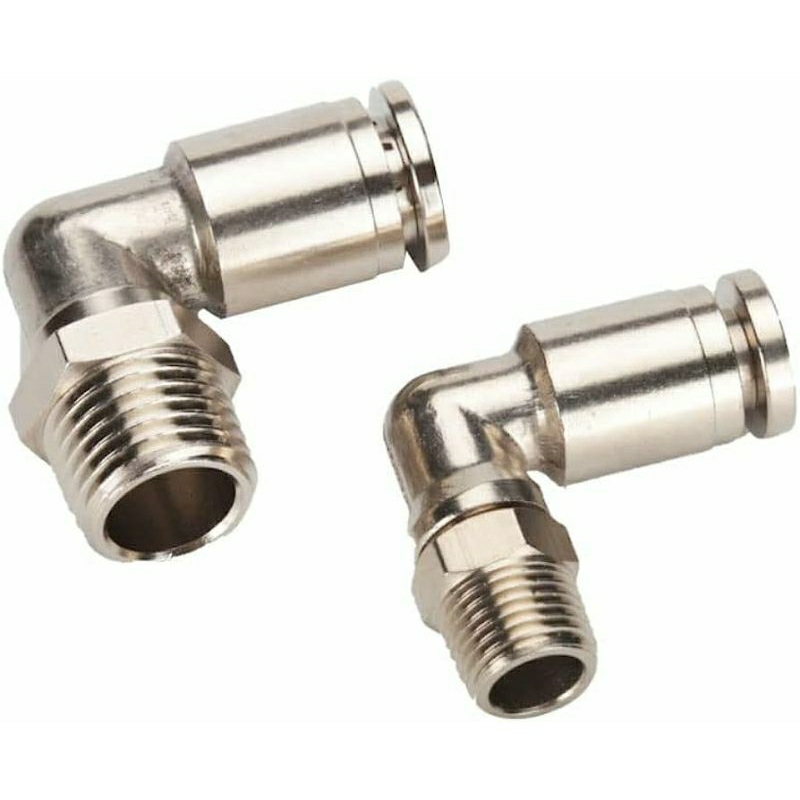 Jual fitting elbow pneumatic stainless steel plt slang 8mm drat 1/4 ...
