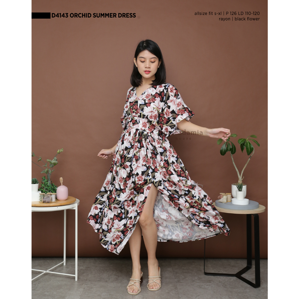 Jual D4143 ORCHID SUMMER DRESS - MACADAMIA HOUSE FASHION WANITA - DRESS ...
