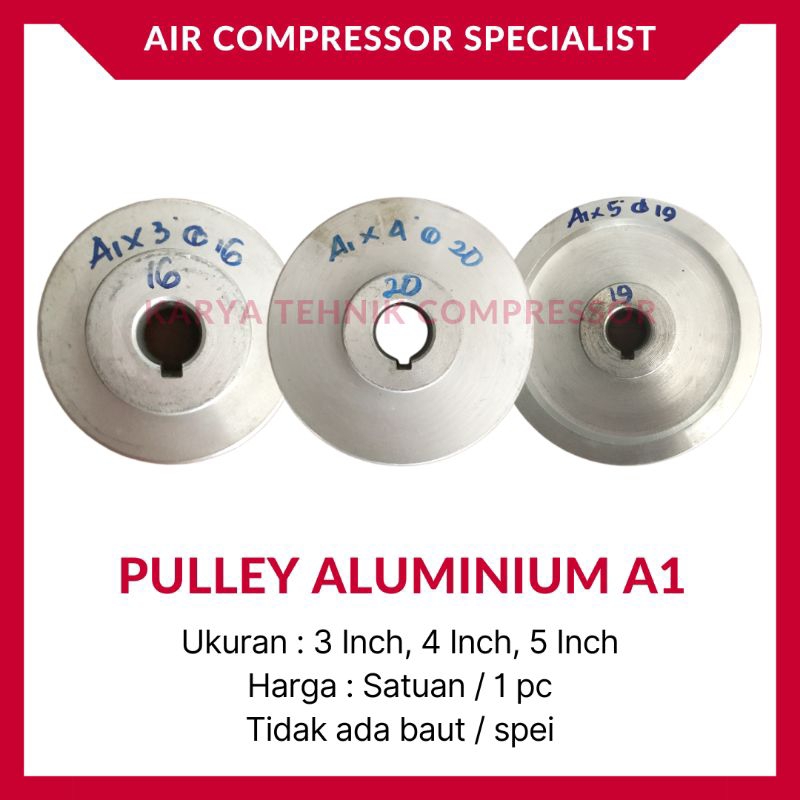 Jual Puli Pully Pulley Dinamo Mesin Kompresor 3 Inch 4 Inch 5 Inch ...