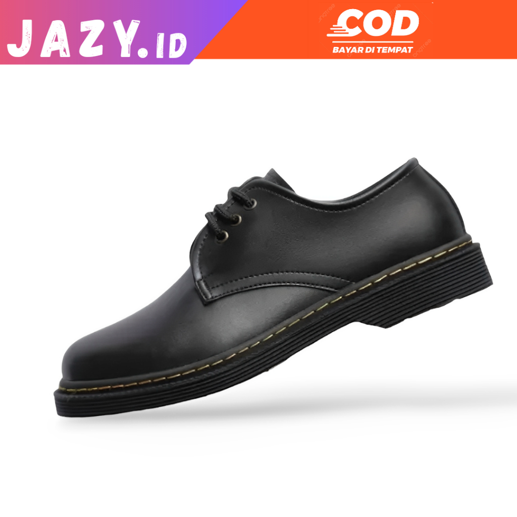 Jual JAZY PRODO Sepatu Formal Casual Hitam Polos Simple |Sepatu Kerja ...