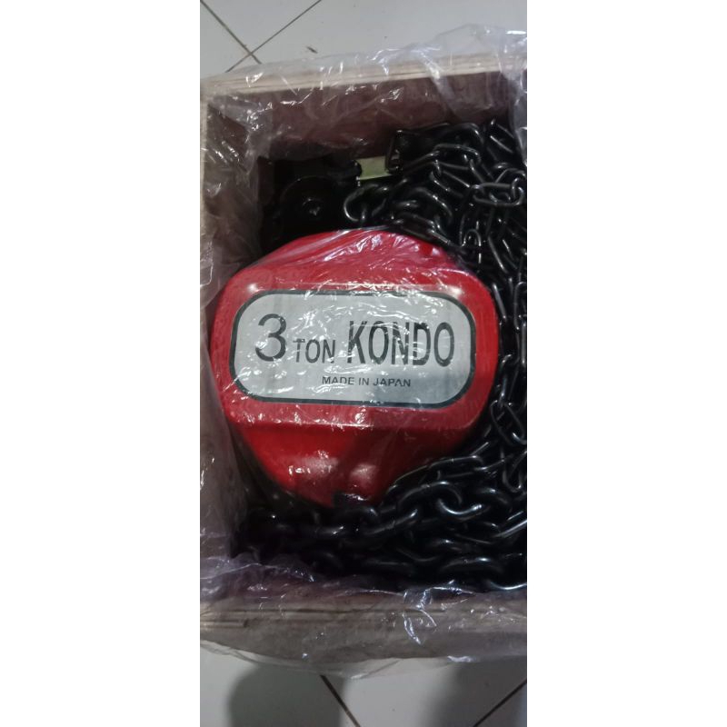 Jual CHAIN BLOCK KONDO 3 TON RANTAI ENGKEL 6 METER ( BARU ) Shopee