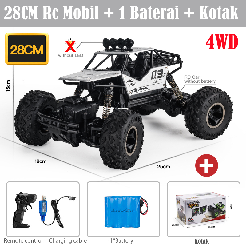 Jual Mainan Mobil Remot Besar 4WD RC Buggy Off-road Rock Climber 2.4GHz ...