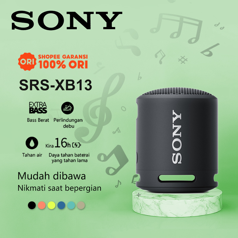 Jual Speaker Sony SRSXB13 Speaker Bluetooth Extra Super Bass Battery