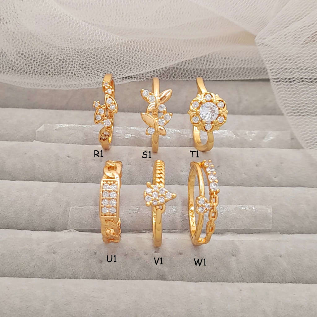 Jual Cincin Wanita RINN Jewerly Xuping Solitaire Mata 1 Layer Fuji V ...