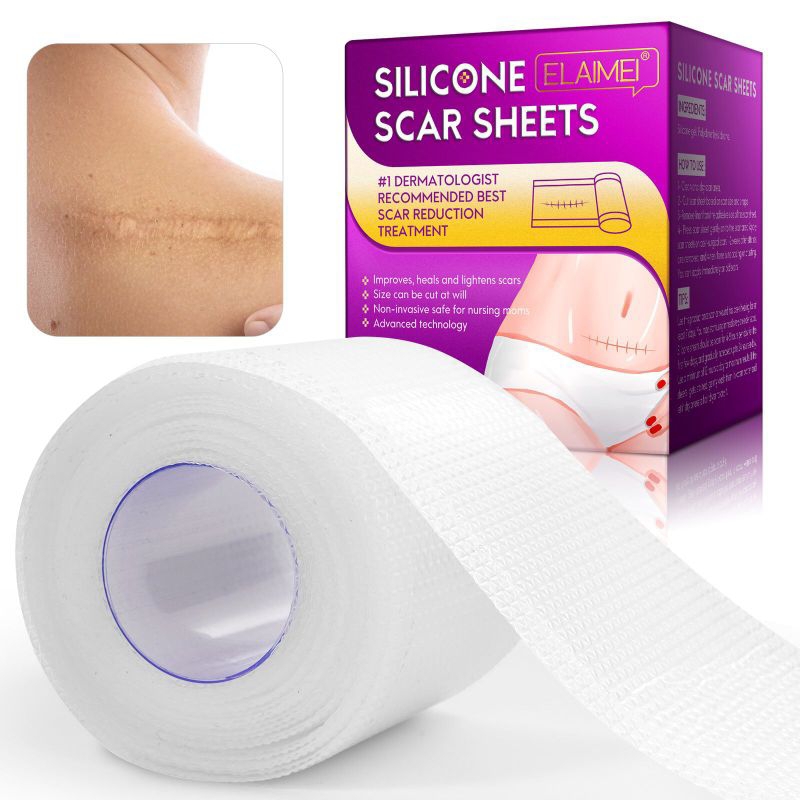 Jual Elaimei Clear Silicone Scar Sheets Plester Transparan Penghilang