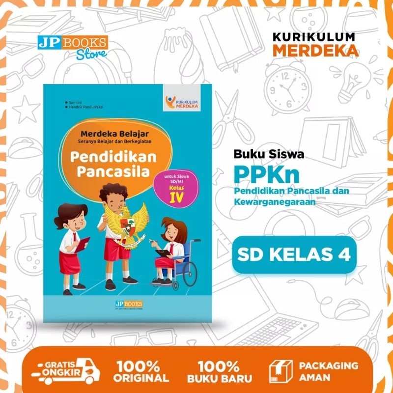 Jual JP BOOKS -BUKU Siswa/BUKU PENDAMPING kumer Sekolah PPKn SD Kls 4 ...