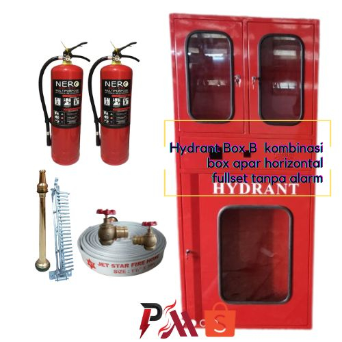 Jual FULLSET HYDRANT BOX INDOOR TYPE B COMBINATION BOX APAR HORIZONTAL ...