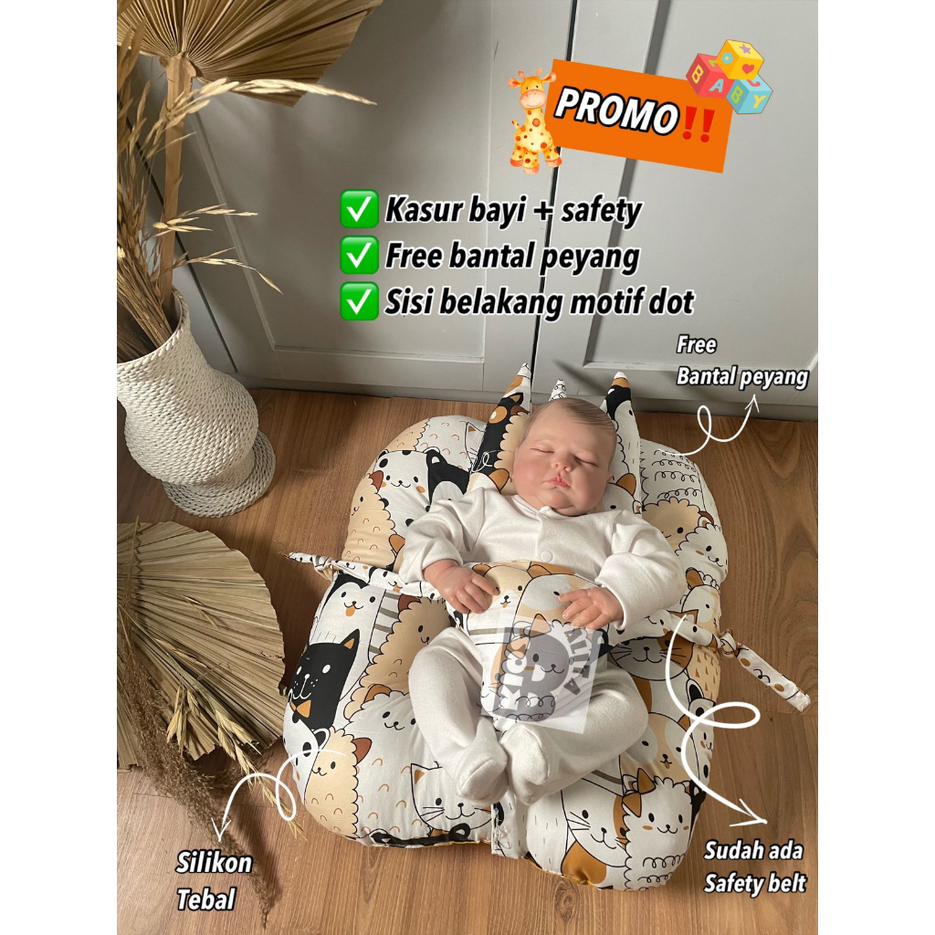 Jual Promo Kasur Bayi Sofa Bayi Dilengkapi Dengan Sabuk Free Bantal