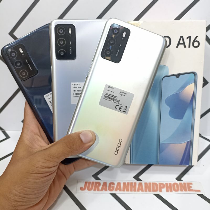 Jual Oppo A16 Ram 4/64GB Hp Second Seken Bekas Fullset | Shopee Indonesia